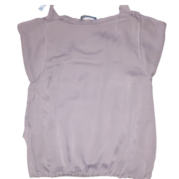 ALICE + OLIVIA DOLMAN BLOUSE KATIE GRAY SILK XS - Picture 6 of 8